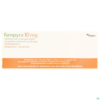 Fampyra 10mg liberation prolongee 56x10mg blister