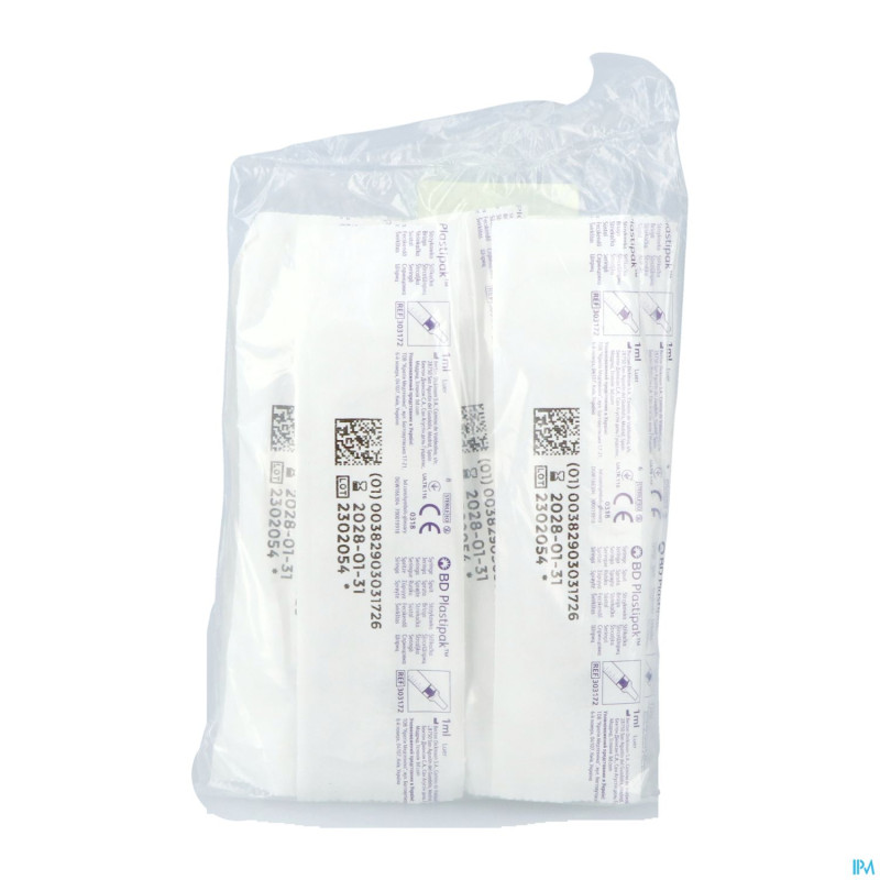 Bd seringue tuberculine 1ml luer centrique  10