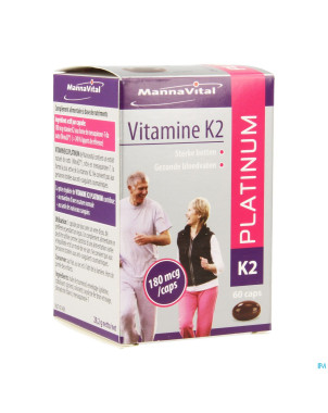Mannavital vitamine k2 platinum nf    caps  60