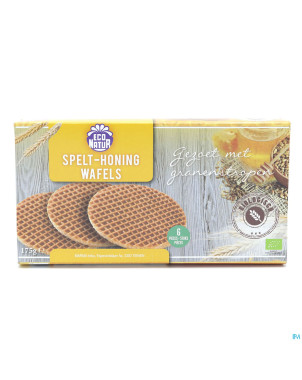 Eco natur gaufres epeautre-miel bio 6x175g
