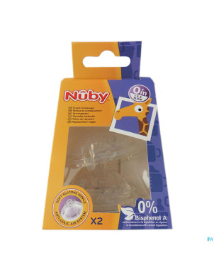 Nuby cl tetine remplacement softflex 1 2 3 +3m