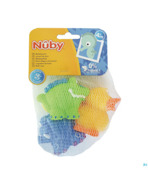 Nuby cl jouets bain crocodile elephant canard +4m