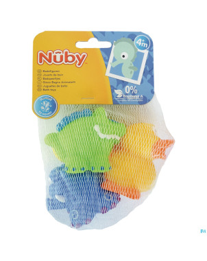 Nuby cl jouets bain crocodile elephant canard +4m