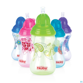 Nuby cl gobel. a/gout flip-it design. +12m bleu