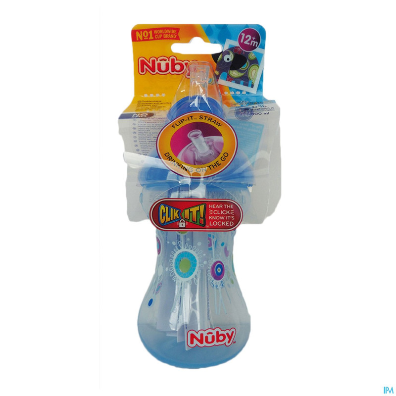 Nuby cl gobel. a/gout flip-it design. +12m rose