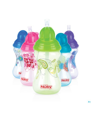 Nuby cl gobel. a/gout flip-it design. +12m rose