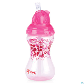 Nuby cl gobel. a/gout flip-it design. +12m rose