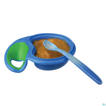 Nuby cl cuillere thermosensensible +3m bleu