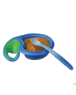 Nuby cl cuillere thermosensensible +3m bleu