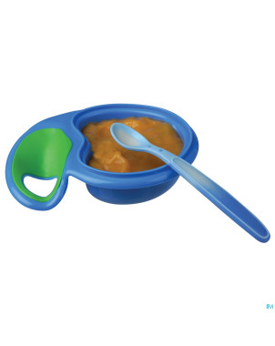 Nuby cl cuillere thermosensensible +3m bleu