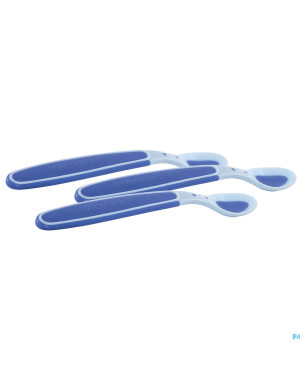 Nuby cl cuillere thermosensensible +3m bleu