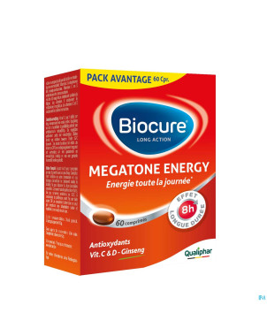 Biocure megatone energy boost la comp 60