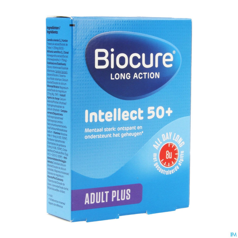 Biocure intellect 50+ la comp 30