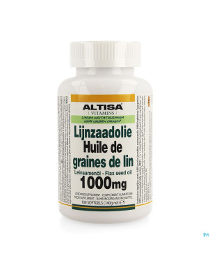 Altisa huile lin 1000mg    softgel 100