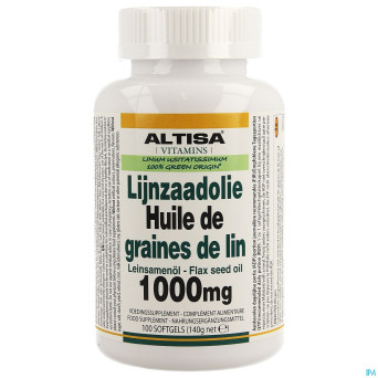 Altisa huile lin 1000mg    softgel 100