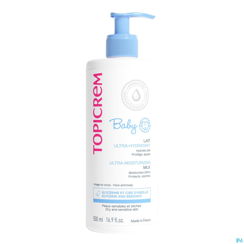 Topicrem baby lait ultra-hydratant    500ml
