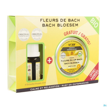 Fleurs de bach bio n39 urgence gutt 10ml+past 50g