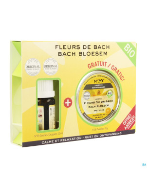 Fleurs de bach bio n39 urgence gutt 10ml+past 50g