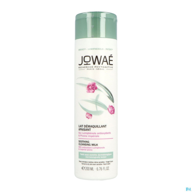 Jowae lait demaquillant apaisant    fl 200ml
