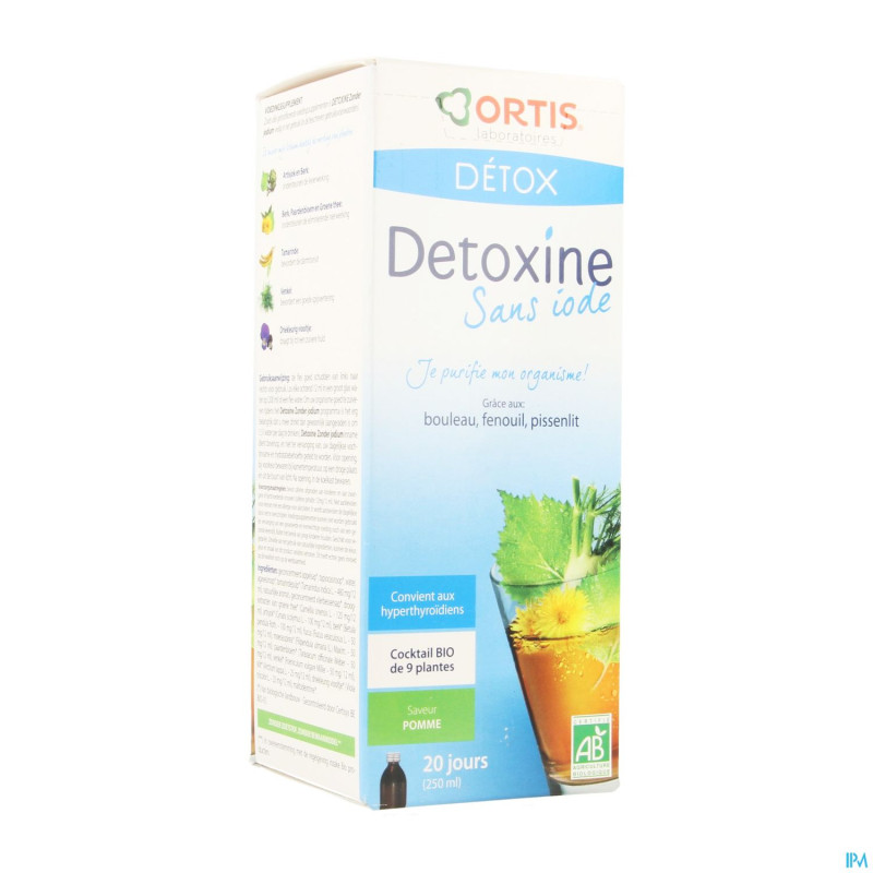 Ortis detoxine s/iode pomme s/fucus    250ml