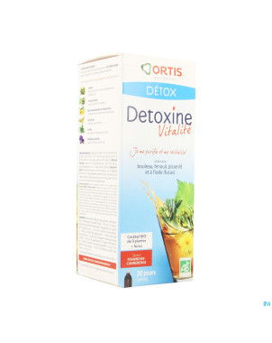 Ortis detoxine vitalite framb.canneb.fuc.bio 250ml