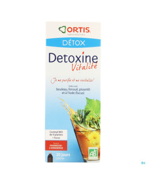 Ortis detoxine vitalite framb.canneb.fuc.bio 250ml