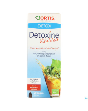 Ortis detoxine vitalite framb.canneb.fuc.bio 250ml