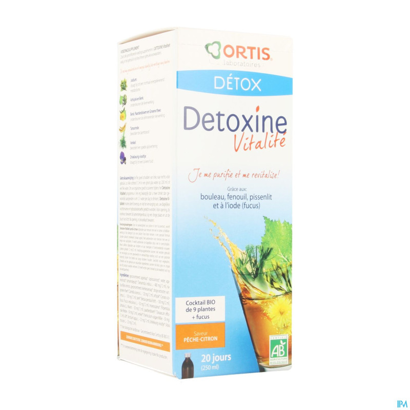 Detoxine vitalite peche citron fucus bio    250ml