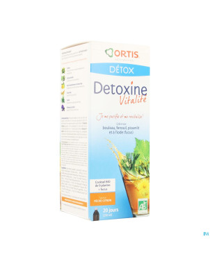 Detoxine vitalite peche citron fucus bio    250ml