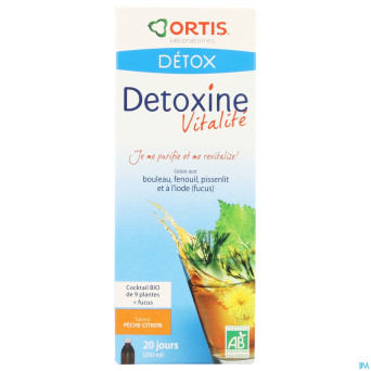 Detoxine vitalite peche citron fucus bio    250ml