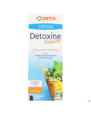 Detoxine vitalite peche citron fucus bio    250ml