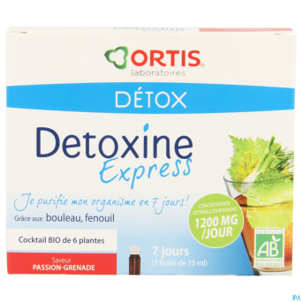 Ortis detoxine express pas gre bio    7x15ml