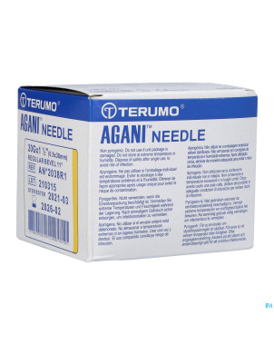 Terumo aiguille agani 20g 1 1/2 rb jaune  100