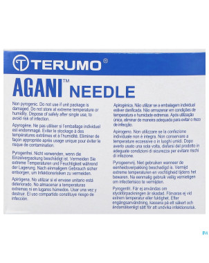 Terumo aiguille agani 20g 1 1/2 rb jaune  100