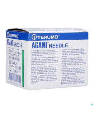 Terumo aiguille agani 21g 1 1/2 rb vert  100