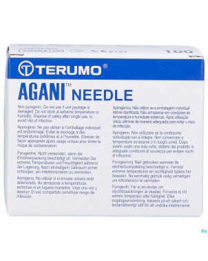 Terumo aiguille agani 21g 1 1/2 rb vert  100