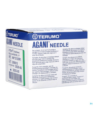 Terumo aiguille agani 21g 1 rb vert    100