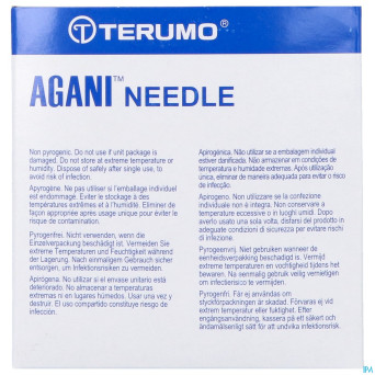 Terumo aiguille agani 21g 2 rb vert    100