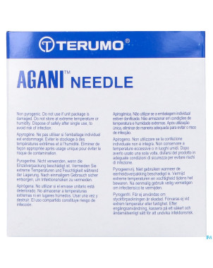 Terumo aiguille agani 21g 2 rb vert    100