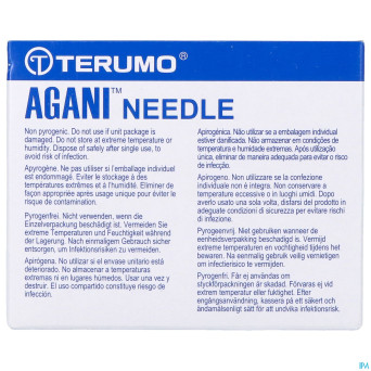 Terumo aiguille agani 22g 1 1/2 rb noir   100