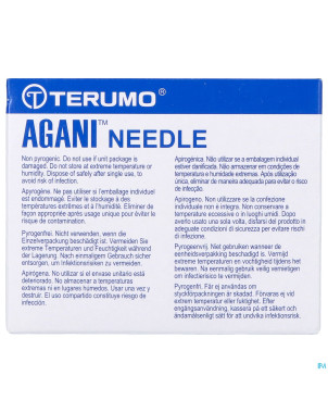 Terumo aiguille agani 22g 1 1/2 rb noir   100