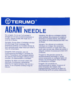 Terumo aiguille agani 22g 1 1/4 rb noir  100