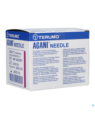Terumo aiguille agani 24g 1 rb mauve    100