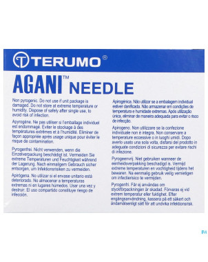 Terumo aiguille agani 26g 1/2 rb brun   100