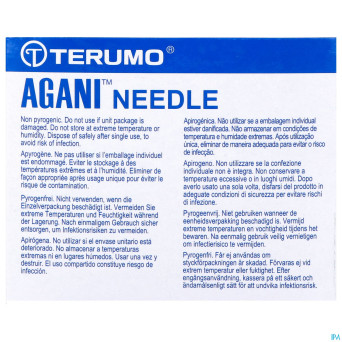 Terumo aiguille agani 27g 5/8 rb gris  100