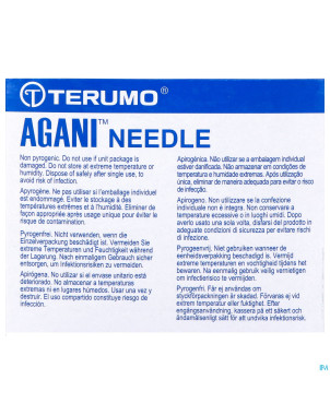 Terumo aiguille agani 27g 5/8 rb gris  100