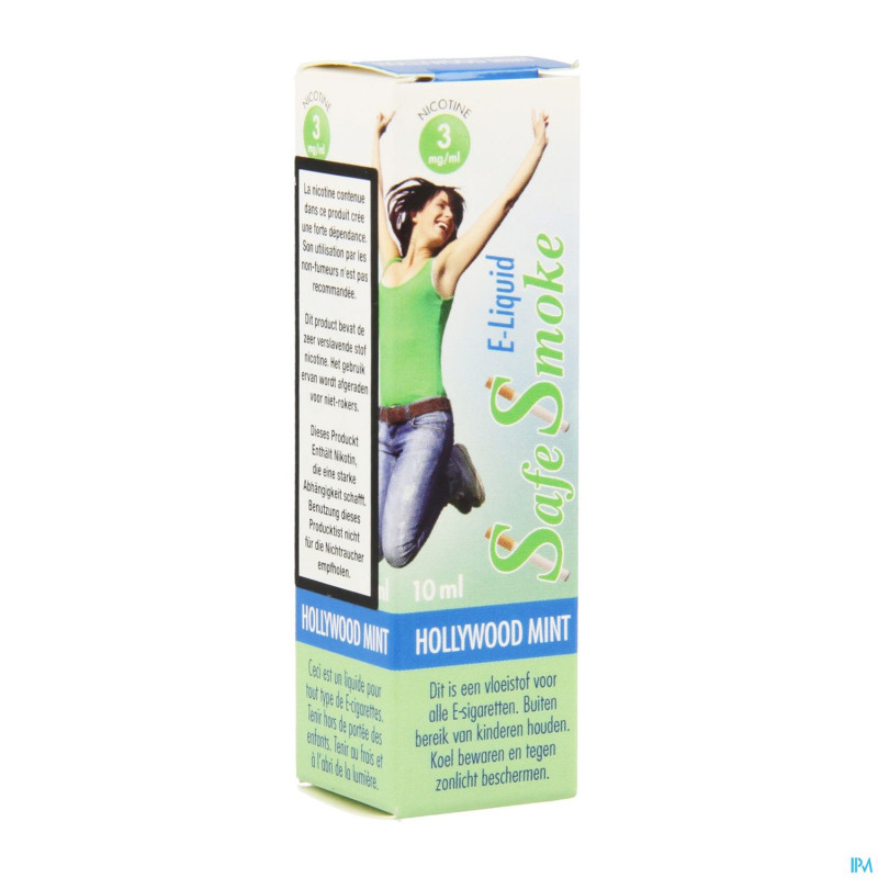 Safe smoke e-liquid 3mg/ml nicotine mint    10ml