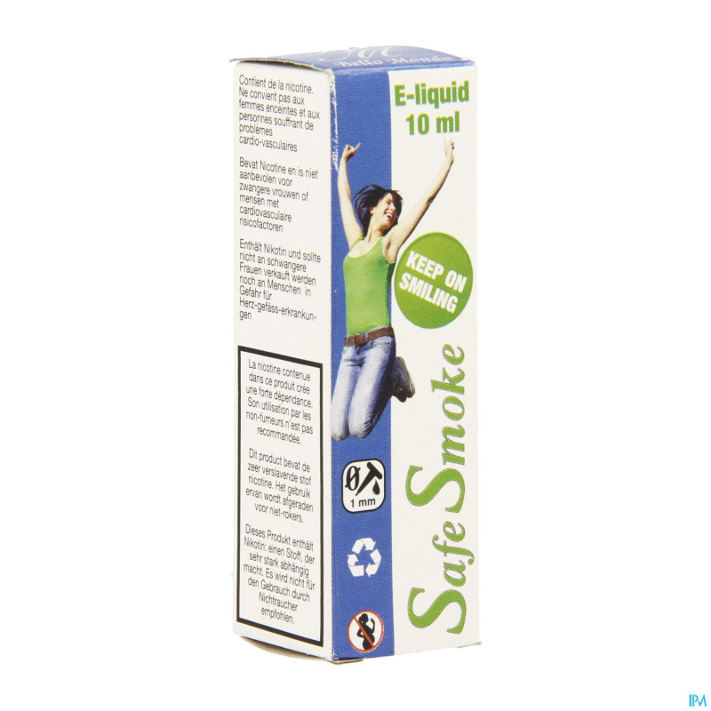 Safe smoke e-liquid 6mg/ml nicotine red fruit 10ml