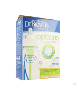 Dr brown biberon 2x270ml pp    escos