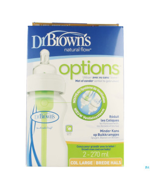 Dr brown biberon 2x270ml pp    escos